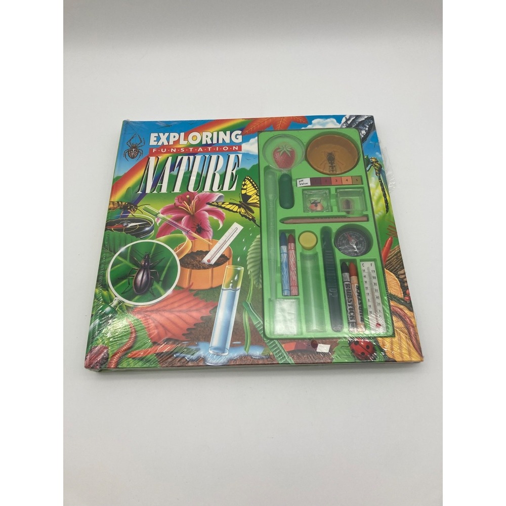 Vintage Exploring Nature Funstation Activity Kit Book Bug Catcher Sealed NOS